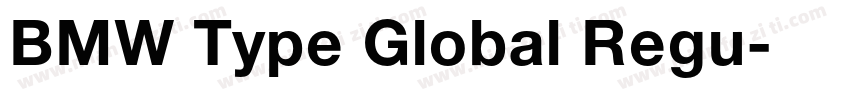 BMW Type Global Regu字体转换